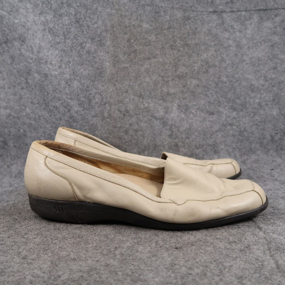 Easy Spirit Shoes Womens 10 Loafers Slip On Classic Leather Retro Anti Gravity